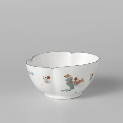 Bowl with flower sprays and grains