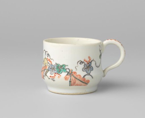 Cup with a squirrel on grapevines