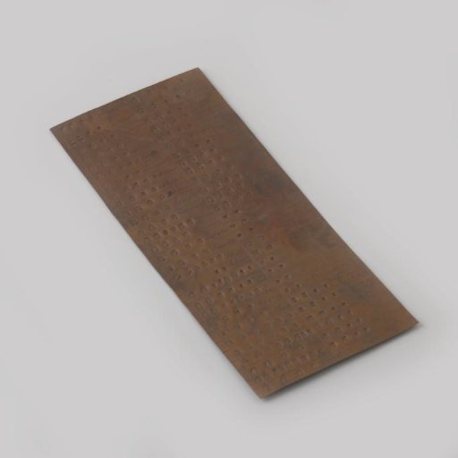 Engraving Plate with Silver Stains
