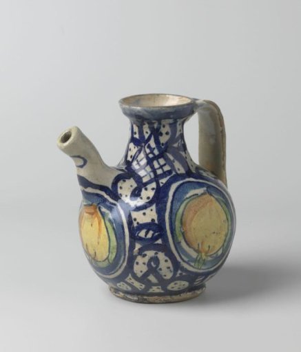 Vase of polychrome faience