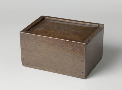 Chest with six brass music rolls
