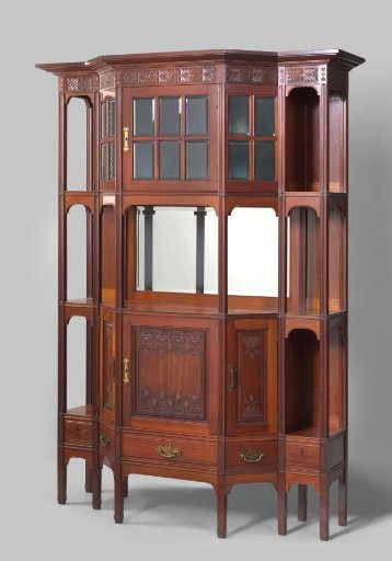 Buffet cabinet of oak and mahogany