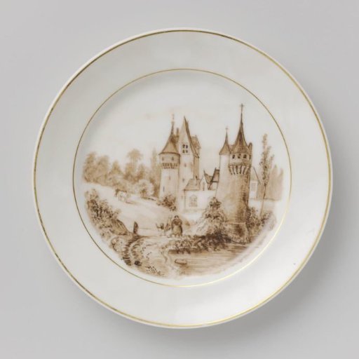 Plate with a Landscape