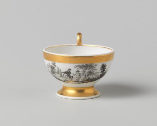 Cup with Various Figures in a Landscape