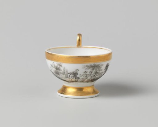Cup with Various Figures in a Landscape