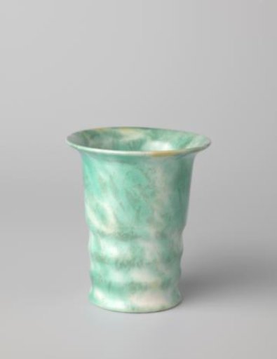 Vase with solid green glaze