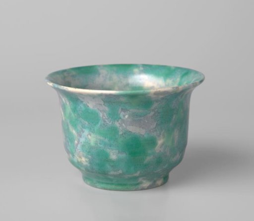 Bowl with marbled decoration