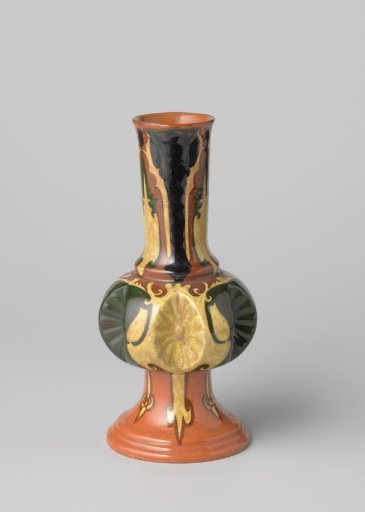 Vase with a rosette in relief