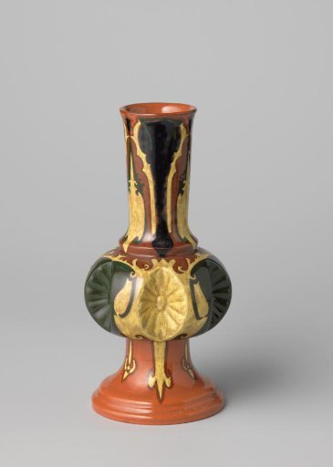 Vase with a rosette in relief