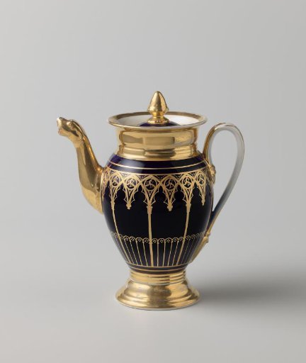 Teapot with a gothic arcade decoration
