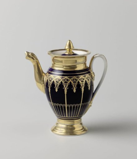 Teapot with a gothic arcade decoration
