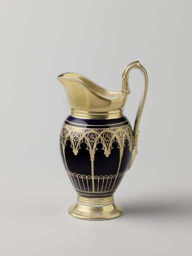 Milk jug with a gothic arcade decoration