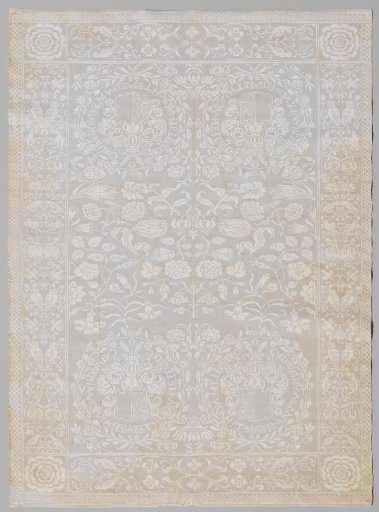 Napkin with coat of arms of CATHERINA VRSVLA ELISABETH VON PLETENBERG 1664, marked AVD and 14.