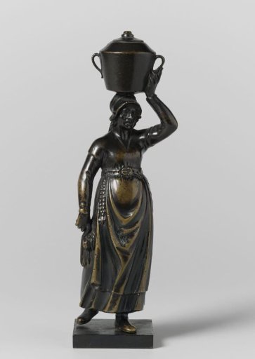 Elderly Peasant Woman with a Milk Kettle on her Head