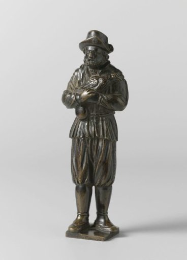 Peasant Holding a Bird