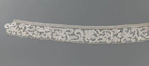 A Strip of Mixed Lace with Whimsical Flowers