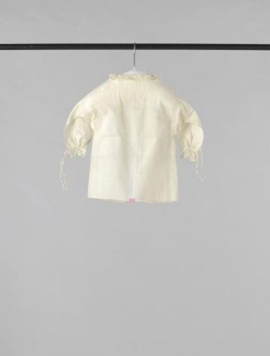 A child's shirt, linen with Mechelen bobbin lace