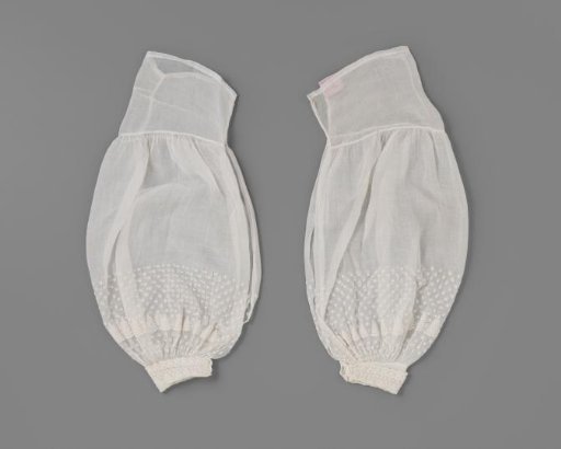 Under-sleeve of batiste, with embroidery