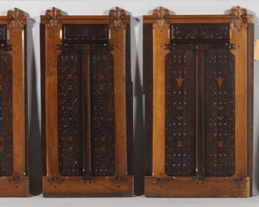 Panel of wainscoting, originating from the house of Dentz van Schaick