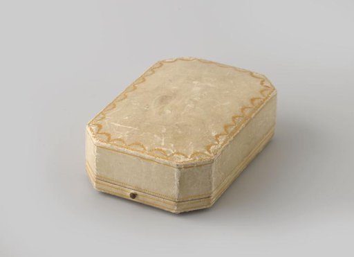 White rectangular case with slanted corners