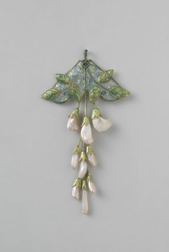 Pendant in the form of a branch of wisteria