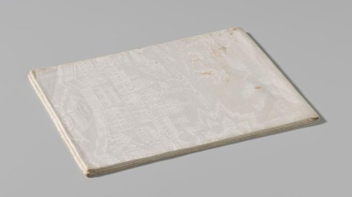 Linen damask napkin with the conquest of Lille