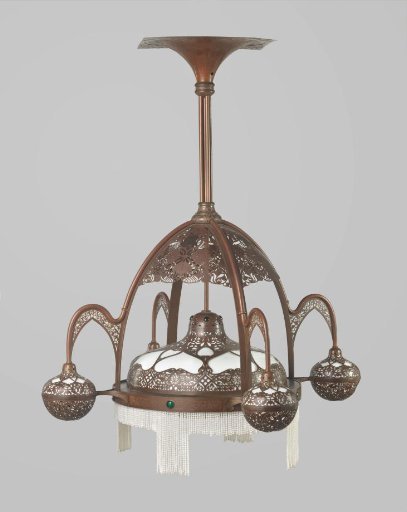 Copper crown with five lights