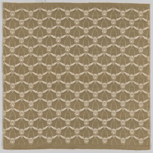 Steel-woven linen damask fabric with the motif "Wilde vlucht"