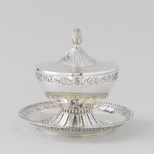 Lidded terrine and stand