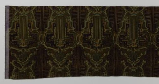 Upholstery or covering fabric of printed calico with the design "Toreador"