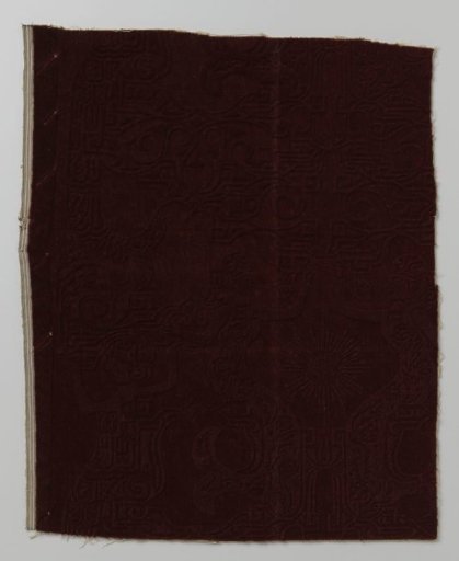 Engraved tripe, pattern "Sea Nymphs", in brown-red