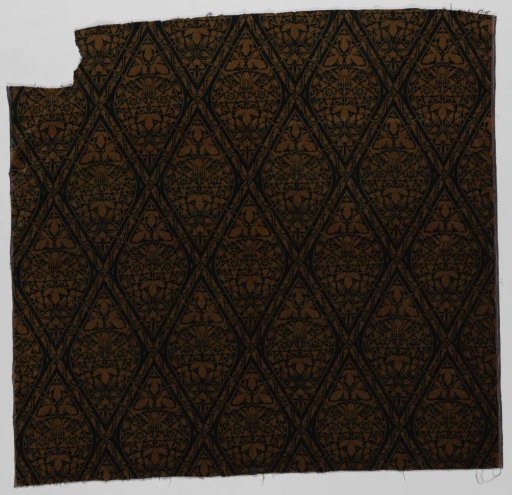 Printed moiré with design "Aquilegia"