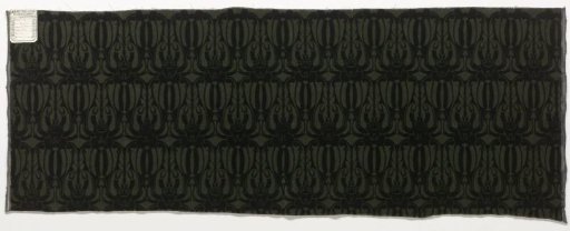 Upholstery fabric of printed tripe with the pattern "Flying Hart"