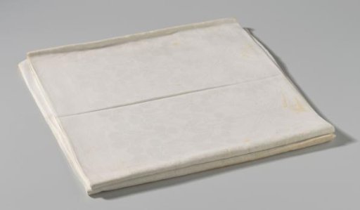 Linen damask tablecloth with cherries
