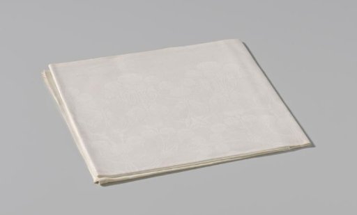 Linen damask napkin with cherries