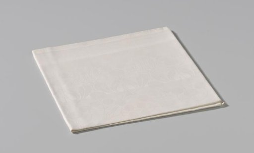 Linen damask napkin with cherries