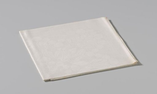 Linen damask napkin with cherries