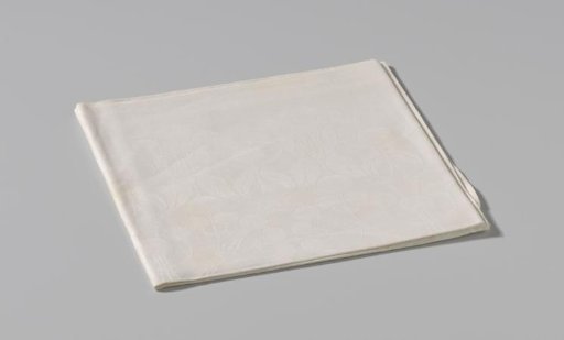 Linen damask napkin with cherries