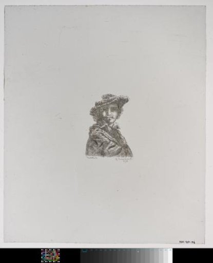 Diamond with a portrait of Rembrandt