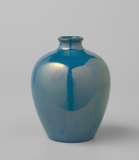 Vase with blue lustre glaze