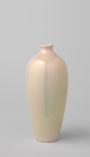 Vase with green-yellow lustre glaze