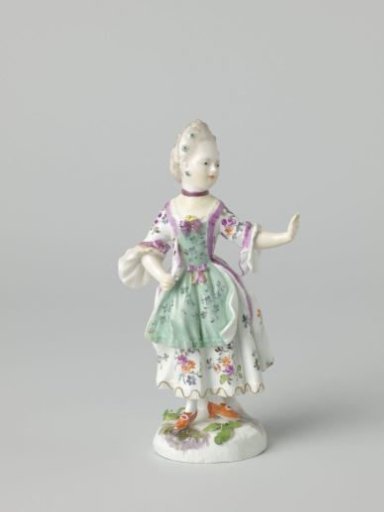 Figure of a woman with a fan