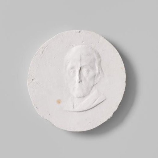 Design for a medal with a male portrait