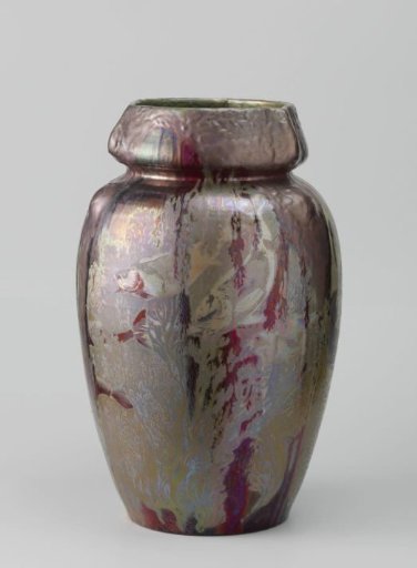 Vase with fish decoration