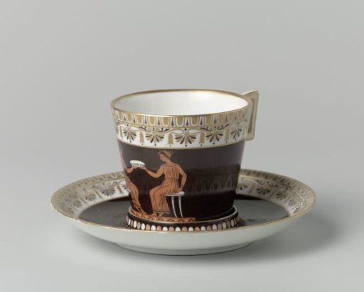 Cup and saucer (trembleuse)