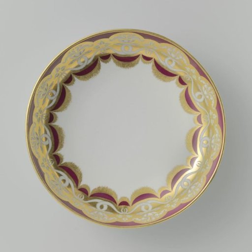 Dish with snakes and floral scrolls