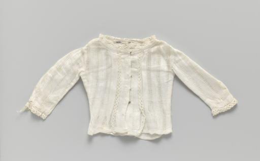 Bodice of white net lace