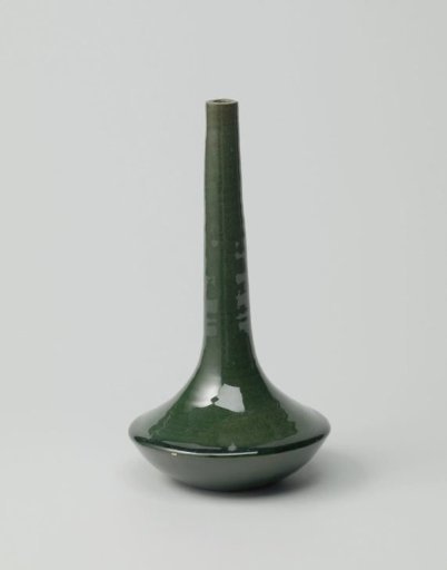 Vase with green glaze