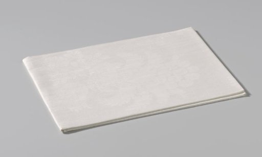 Linen Damask Napkin with a Floral Pattern