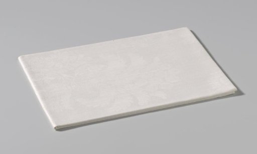 Linen Damask Napkin with a Floral Pattern